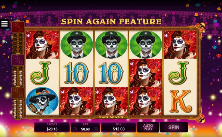 Beautiful Bones pokie microgaming