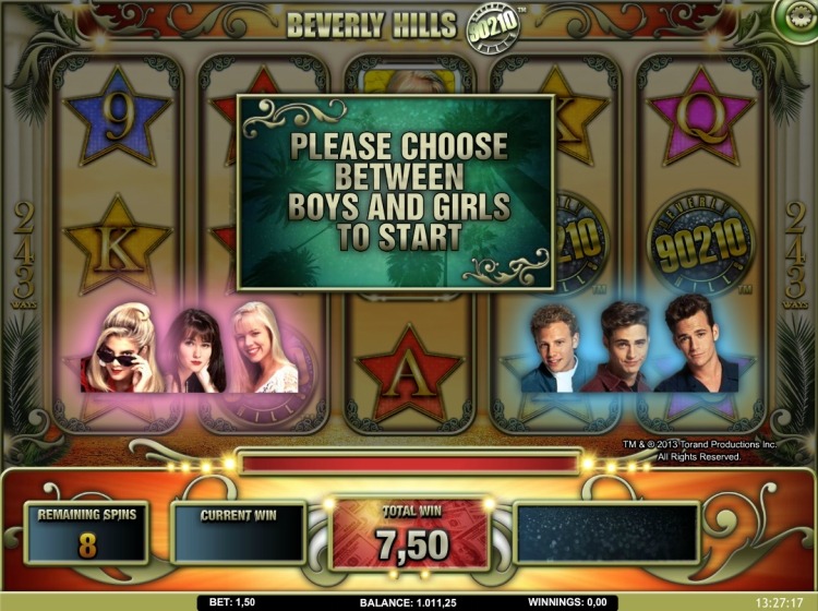 Beverly Hills 90210 slot bonus trigger