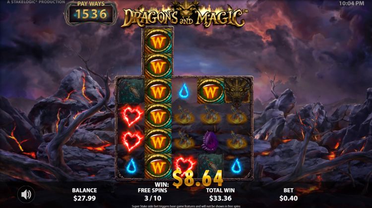 Dragons and magic slot review stakelogic free spins