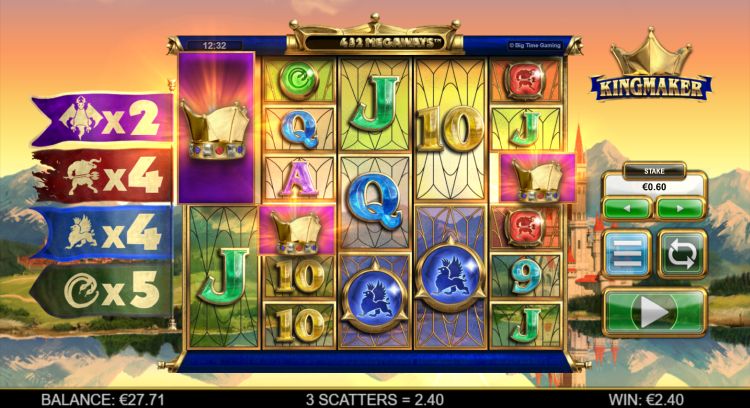 Kingmaker slot review Big Time Gaming bonus trigger