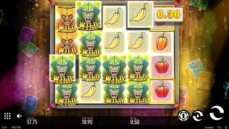 Luchadora thunderkick slot big win 5