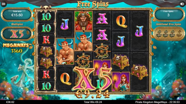 Pirate Kingdom Megaways review big win free spins