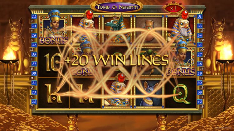 Tomb of Nefertiti slot nolimit city free spins bonus