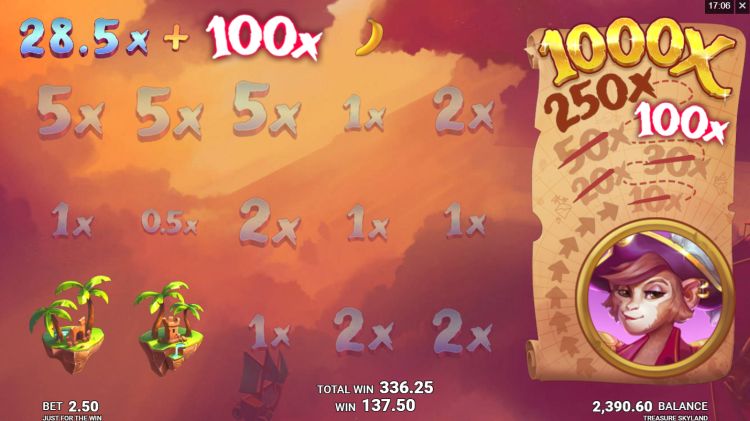 Treasure Skyland slot review pick and click bonus