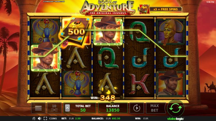 book-of-adventure slot review stakelogic