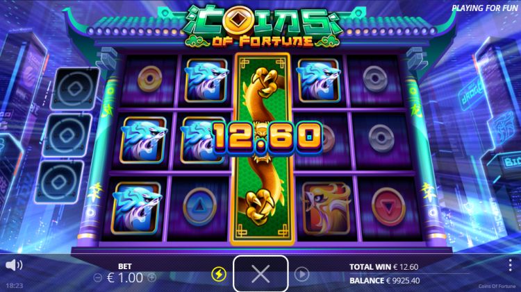 coins of fortune slot review feature win