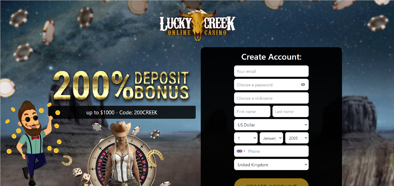 Lucky Creek Casino Bonuses